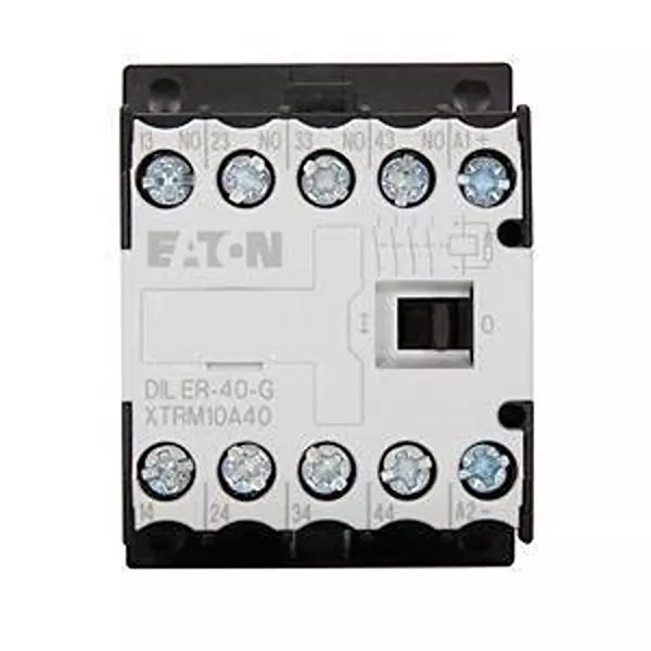 EATON Control Relay DIN Rail Mount 4NO 10 Amp, XTRM10A40RD