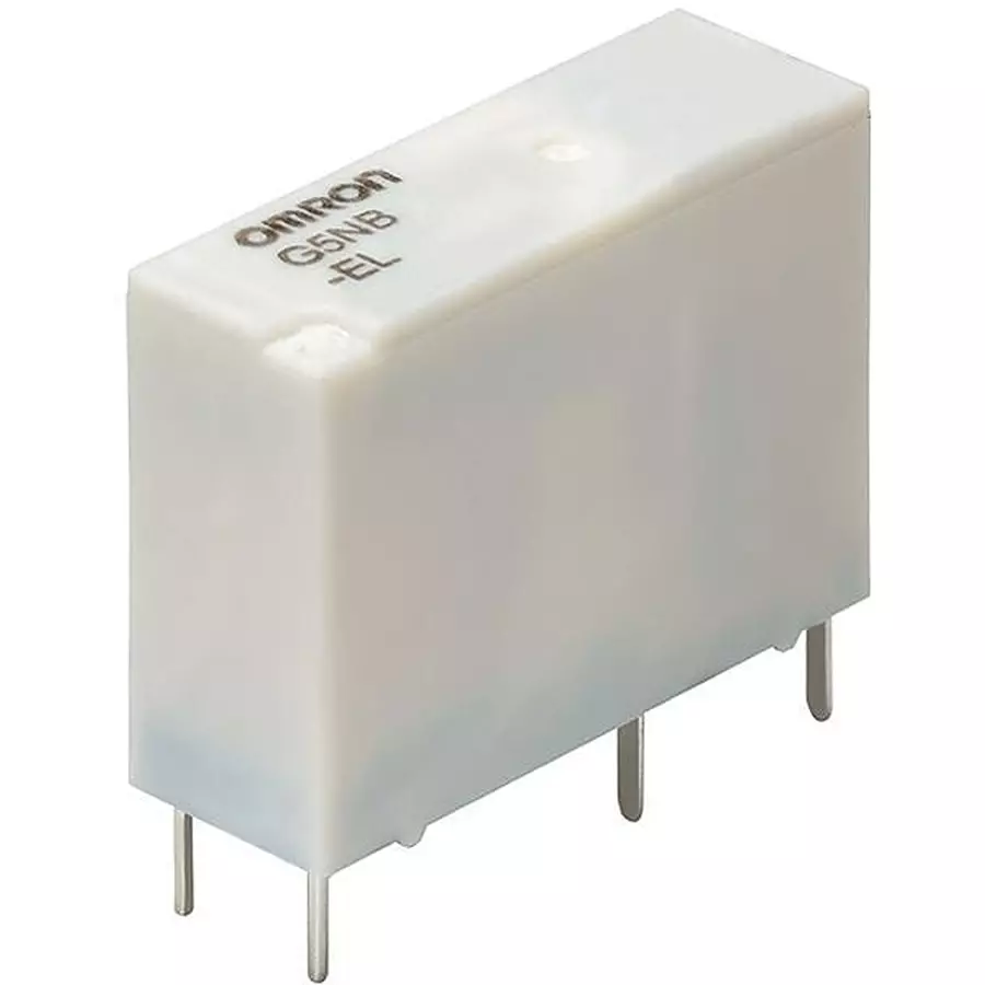 OMRON ELECTRONIC COMPONENTS Slim Compact Relay PCB Mount 1 Form A (SPST) 5 & 7 Amp 250 V AC, 30 V DC, G5NB-1A4-EL-HA-CF DC5