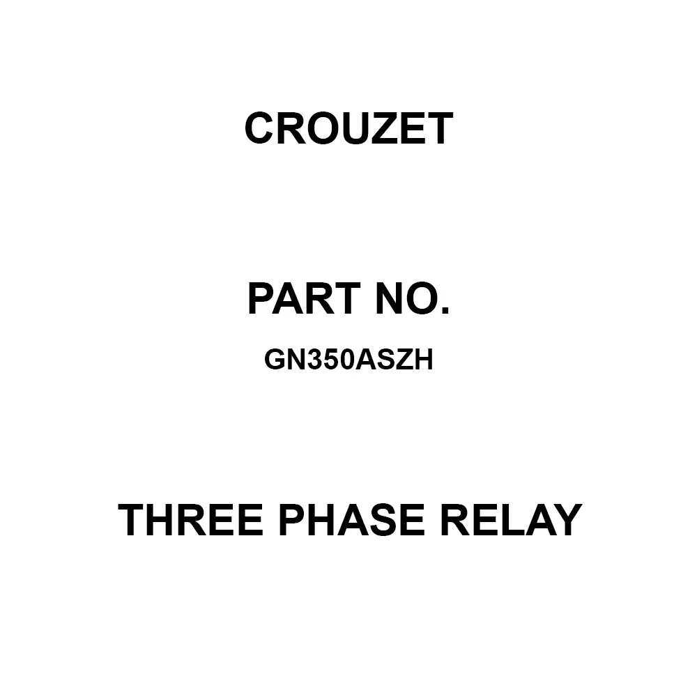 Crouzet SSR Three Phase Relay Panel Mount, GN350ASZH