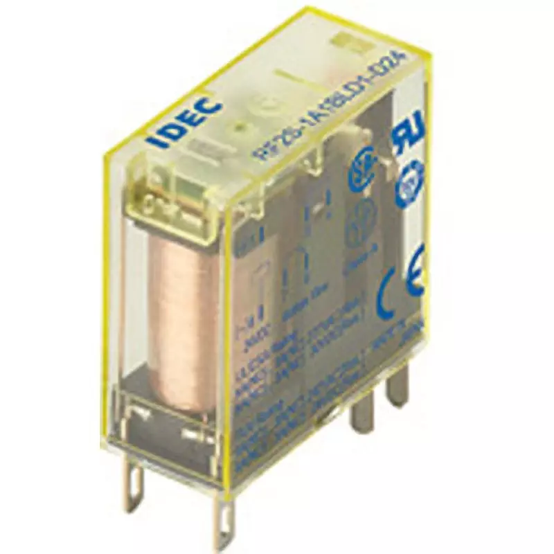 IDEC Rf2 Type 2-Pole Forced Guide Relay 1A1B Printed Circuit Board Terminal DC12 V 2 Pole, Rf2V-1A1B-D12