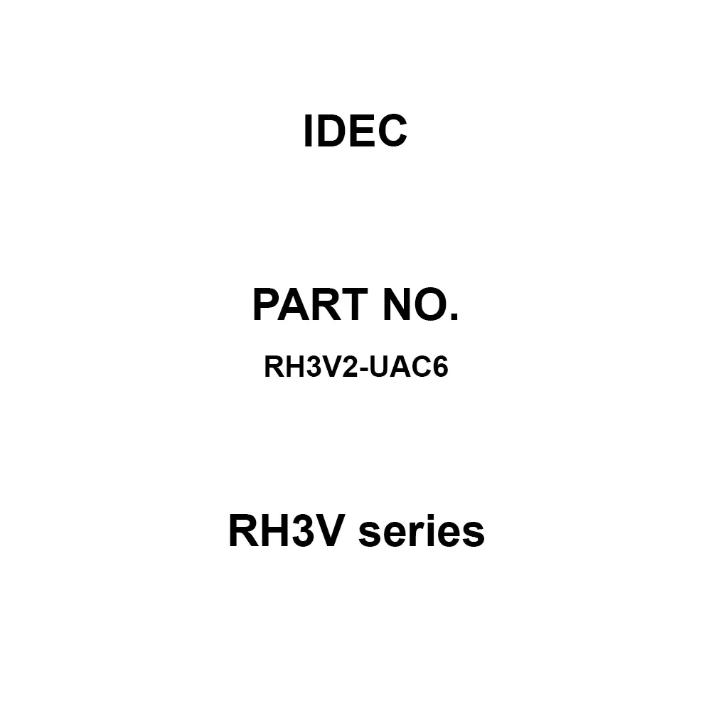 IDEC RH3V Series 3C Printed Circuit Board Terminal, RH3V2-UAC6