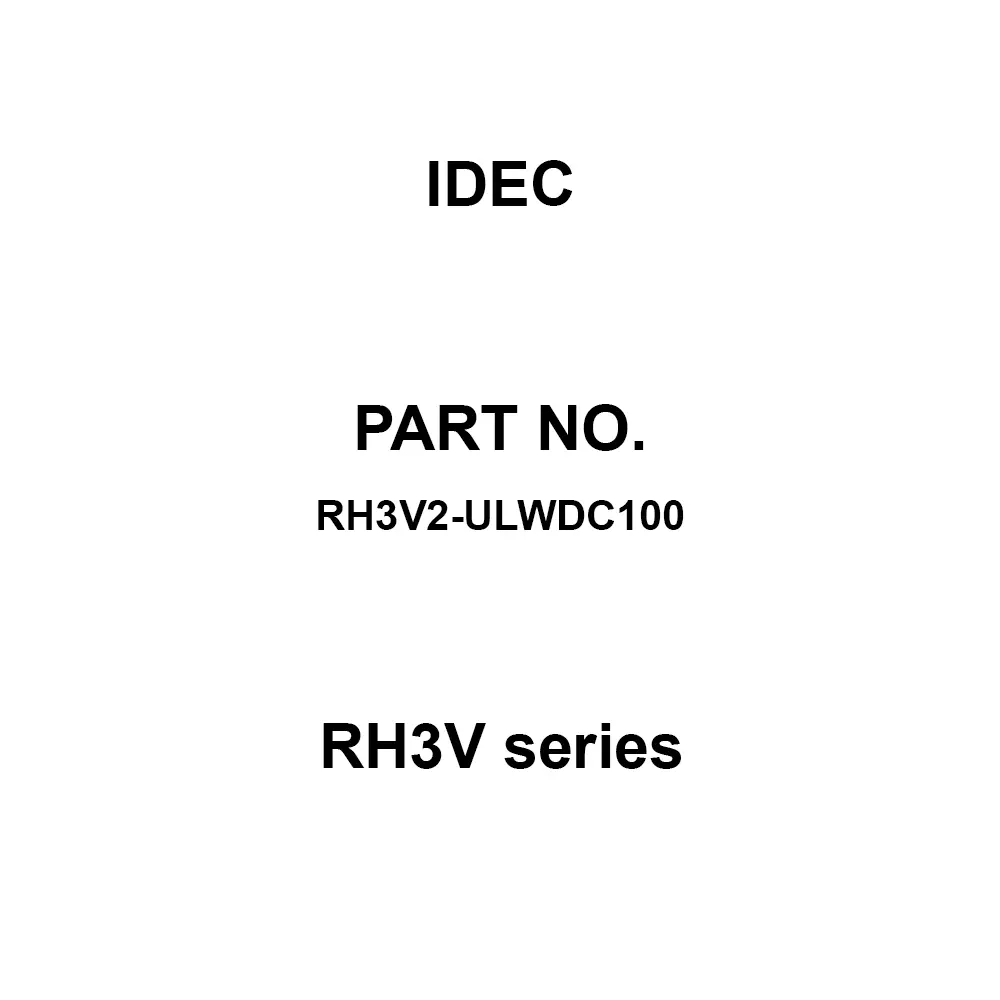 IDEC RH3V Series 3C Printed Circuit Board Terminal, RH3V2-ULWDC100 (Pack of 10 Pcs)