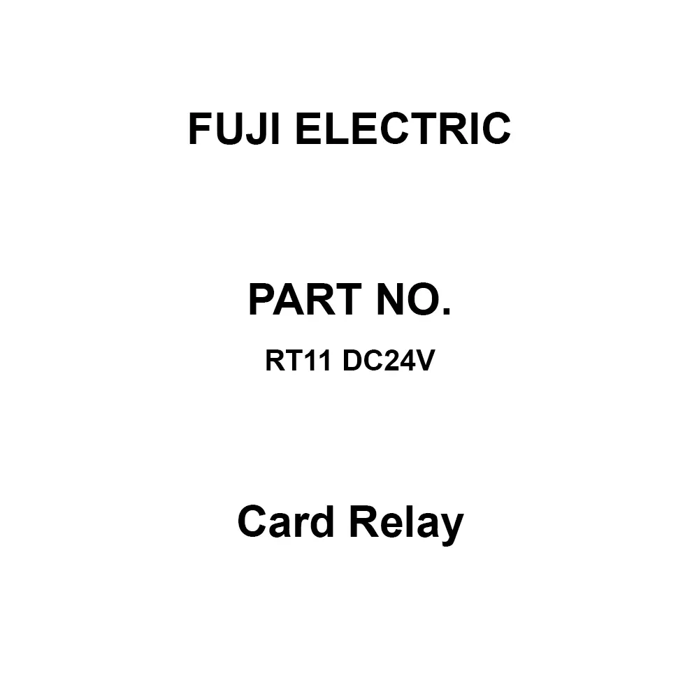 Fuji Electric Card Relay 1C Contact Configuration, RT11 DC24V