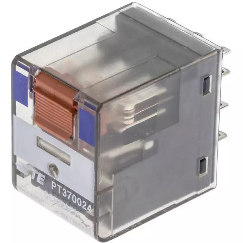 TE CONNECTIVITY Relay 3 Pole Terminals: 10 Amp Rated Current, PT370024 6-1419111-1