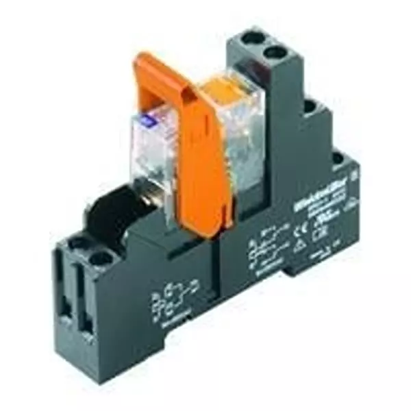 Weidmuller Pluggable Relay DIN Rail Mount 1 Form C (SPDT-NO, NC) 16 Amp 250 V AC, 8881580000