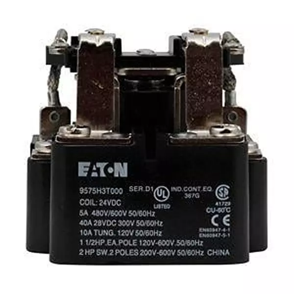 EATON General Purpose Relay Panel Mount DPDT, 9575H3E000