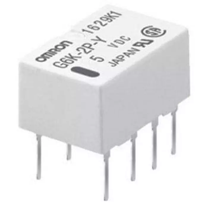OMRON ELECTRONIC COMPONENTS Low Profile Relay 2 Form C (DPDT-NO, NC) 9 V DC 1 Amp Non-Latching, G6K-2P-Y DC9