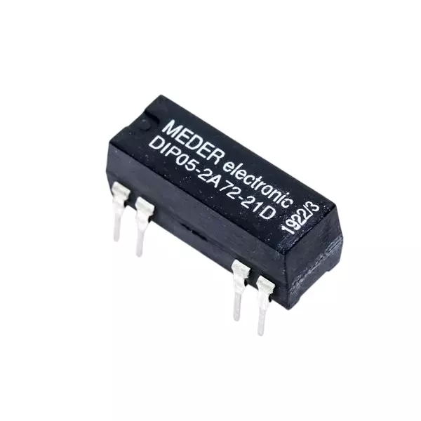 MEDER electronic Reed Relay 2 Form A (DPST-NO) 5 V DC, DIP05-2A72-21D