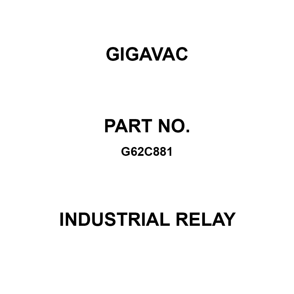 GIGAVAC High Voltage Industrial Relay Thread Mount, G62C881