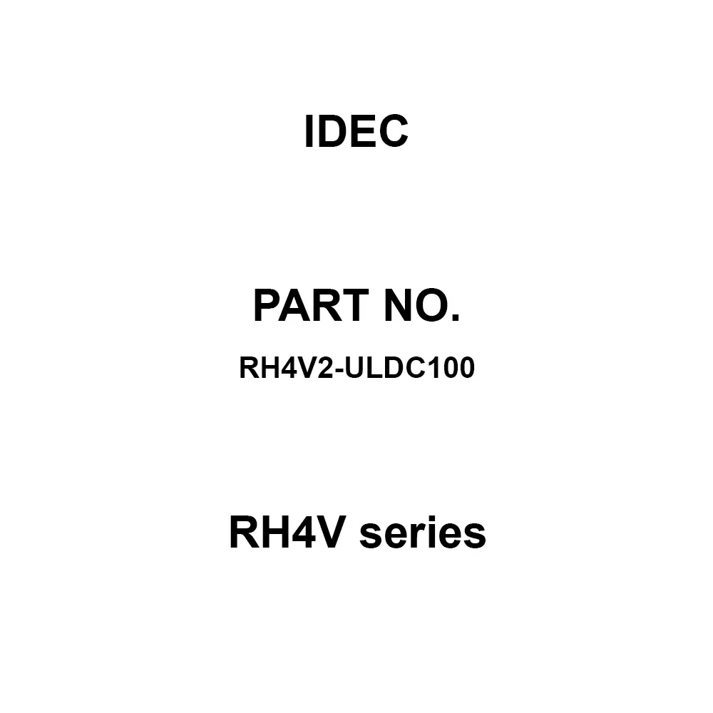 IDEC RH4V Series 4C Printed Circuit Board Terminal, RH4V2-ULDC100