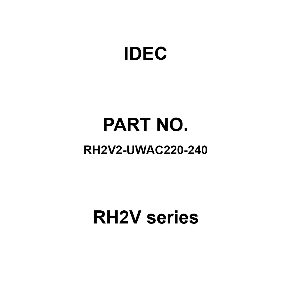 IDEC RH2V Series 2C Printed Circuit Board Terminal, RH2V2-UWAC220-240 (Pack of 10 Pcs)