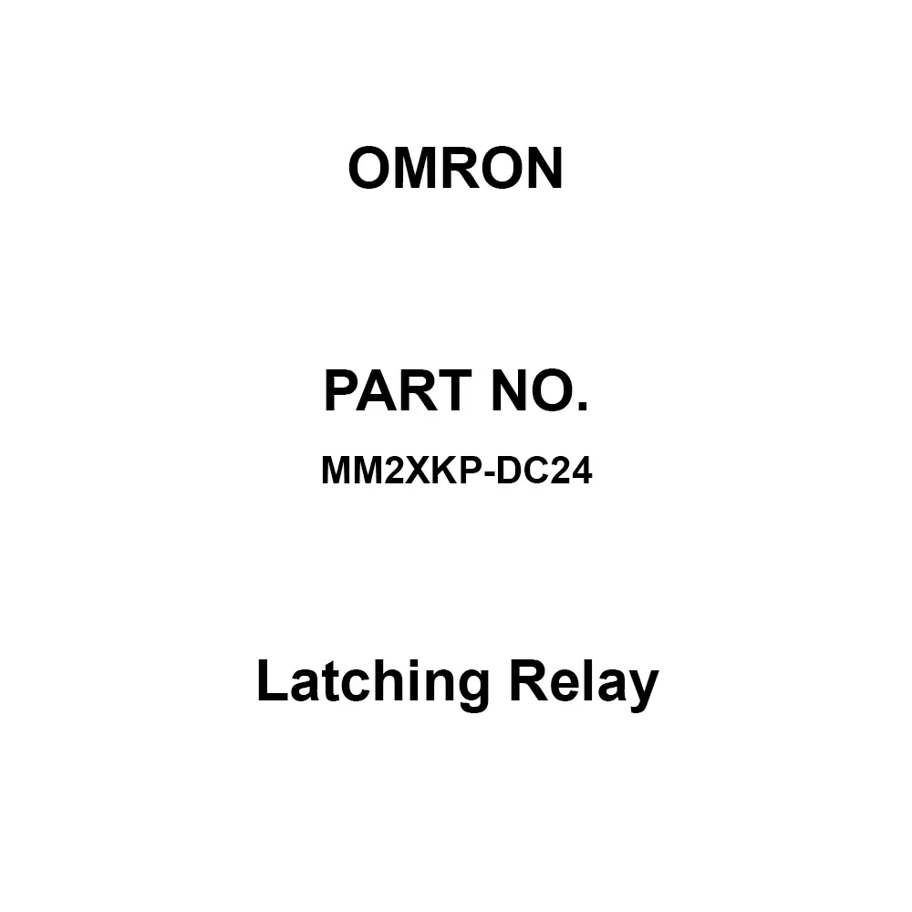 Omron Latching Relay 100 mΩ or More with DC 500 V, MM2XKP-DC24