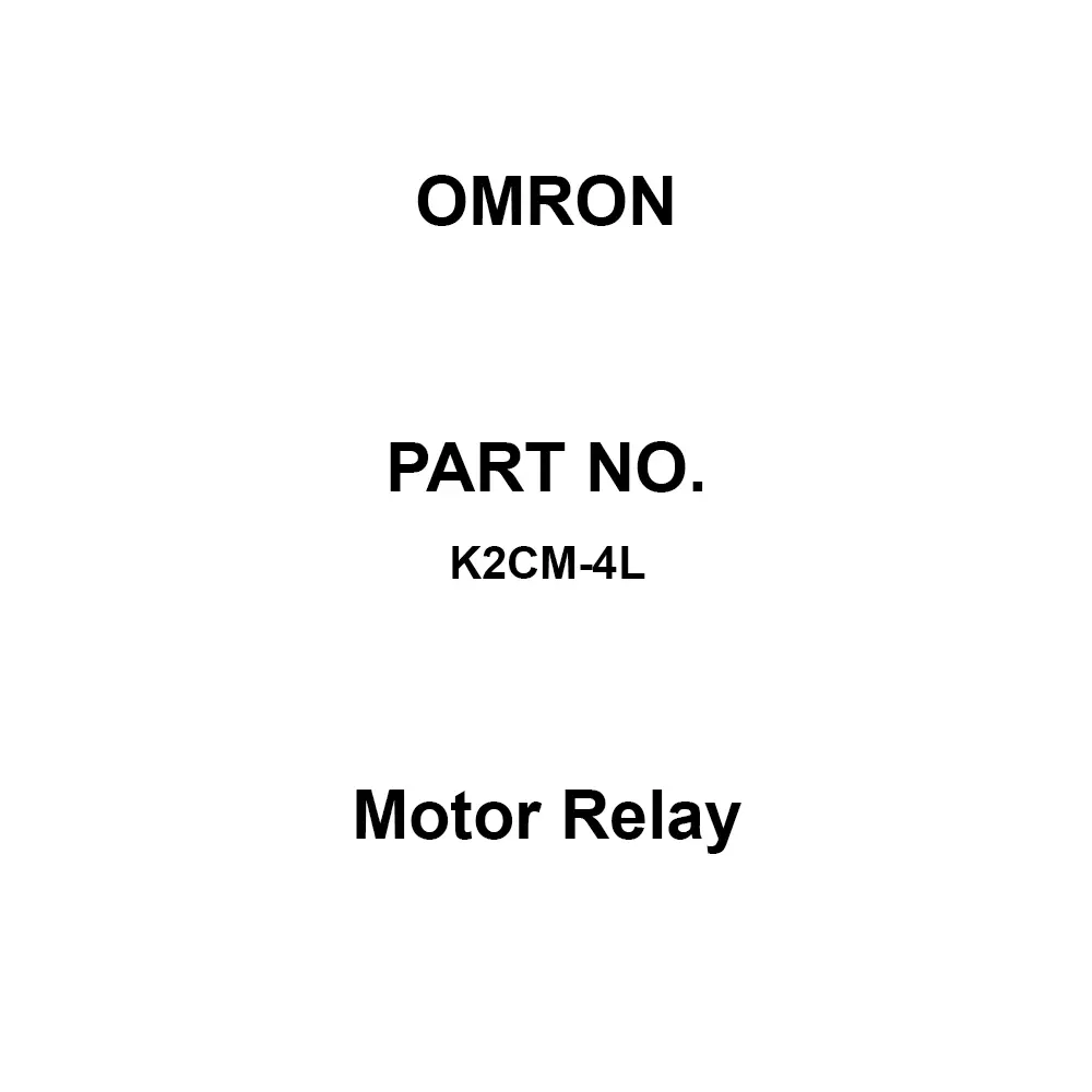 Omron Motor Relay 1A1B Contact Configuration, K2CM-4L