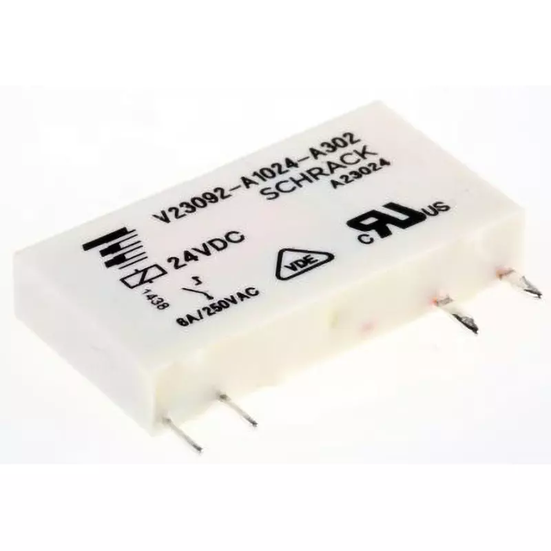 TE CONNECTIVITY Relay 1 Pole Terminals: 6 Amp Rated Current, V23092-A1024-A302 2-1393236-5