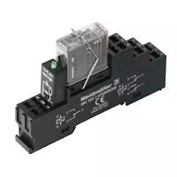 Buy Weidmuller Pluggable Relay DIN Rail Mount 2 Form C (DPDT-NO, NC) 6 ...