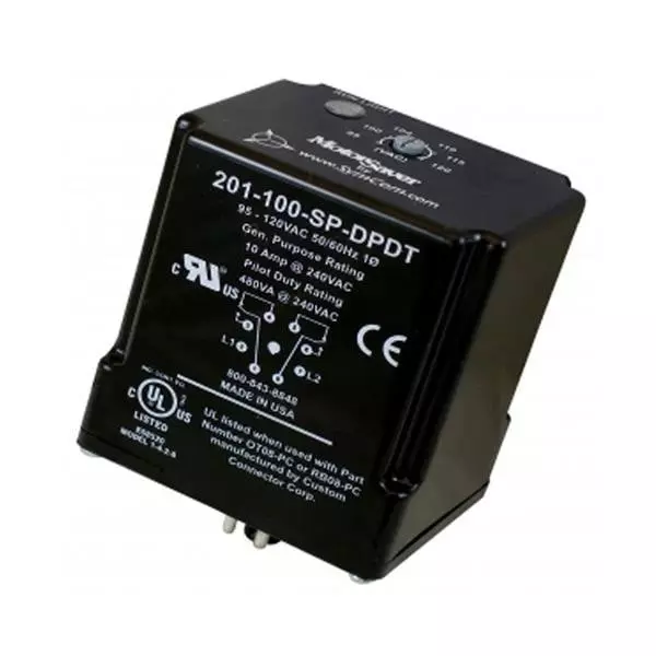Littelfuse Protection Relay Plug In Mount 1 Form C (SPDT-NO, NC) 190 V AC to 240 V AC, 201-200-SP-DPDT
