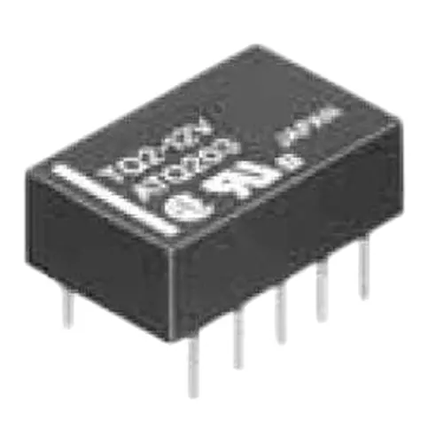 Panasonic Communications Relay 2 Form C (DPDT-NO, NC) 12 V DC 1 Amp Solder Pin Termination Non-Latching, TQ2-12V-3