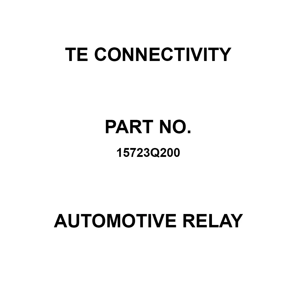 TE CONNECTIVITY Automotive Relay Flange Mount, 15723Q200
