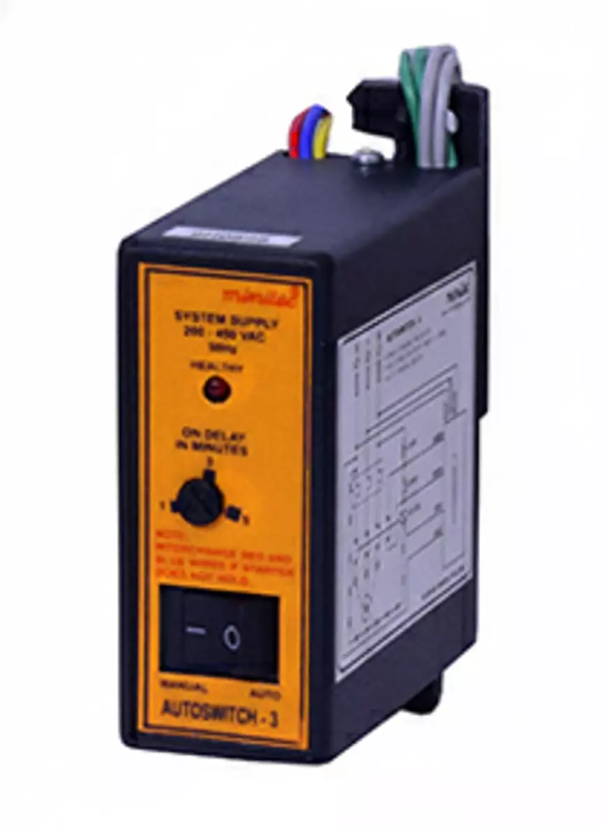 Minilec Single Phase Preventer 5 Amp, 240 VAC 90 mm (3.5 inch) Centre to Centre, Autoswitch 3