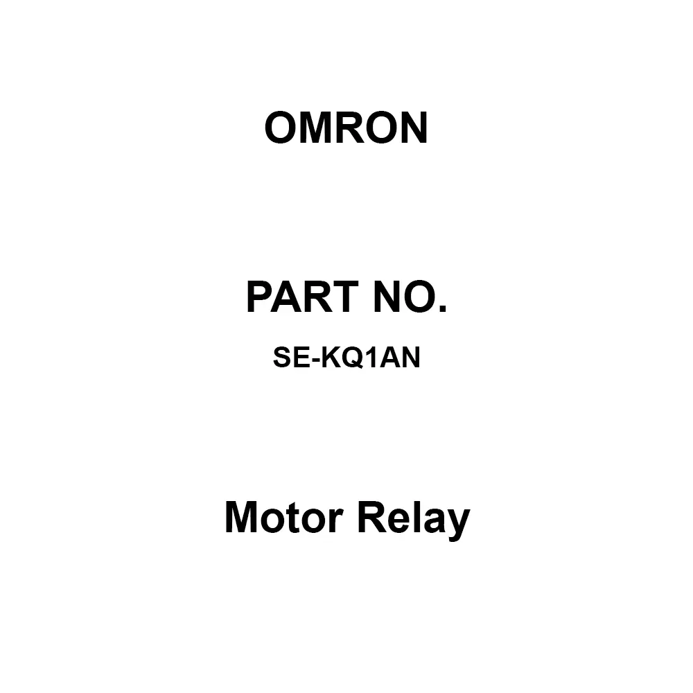 Omron Motor Relay 1C(Output) Contact Configuration, SE-KQ1AN