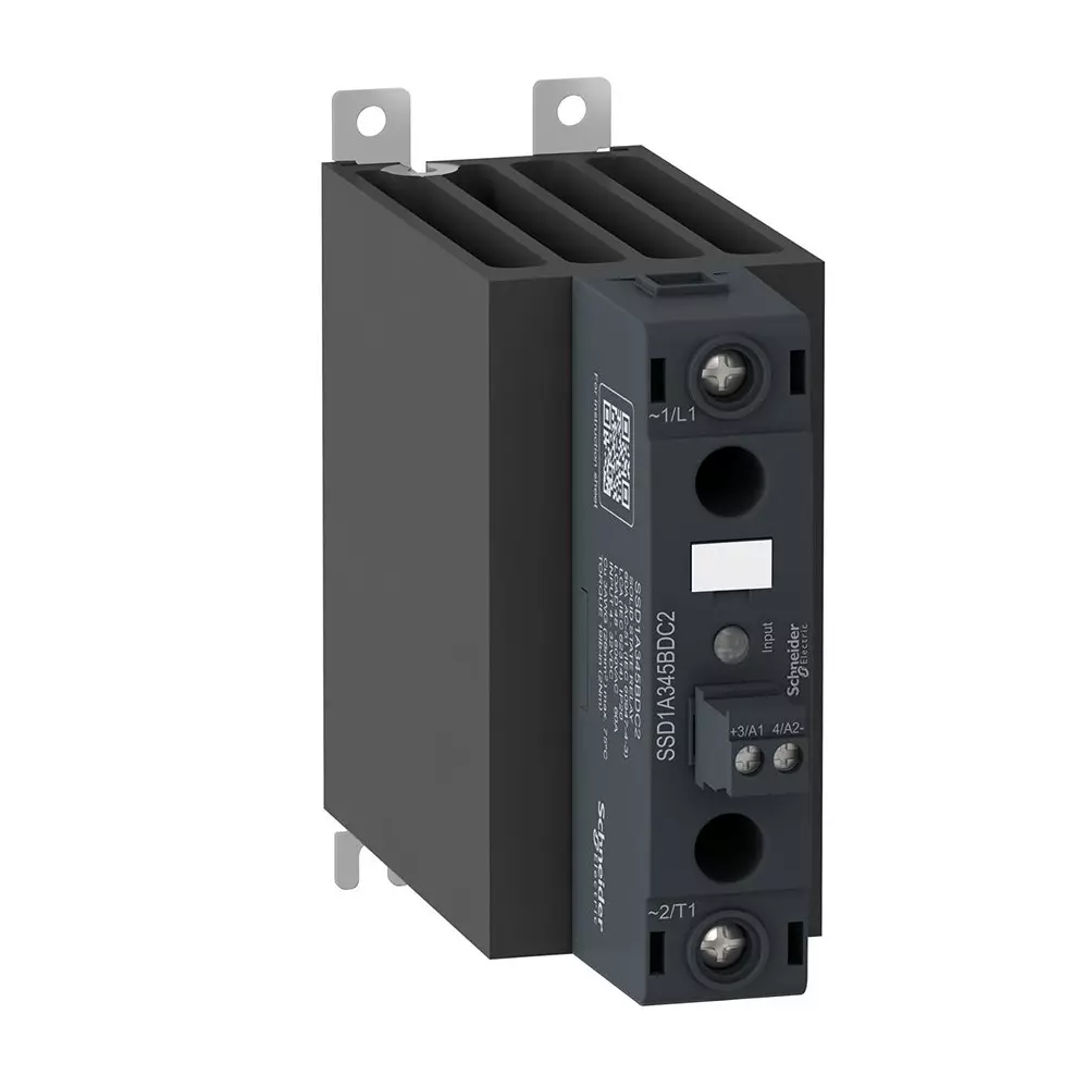 Schneider Electric Single Phase Relay DIN Rail Mount 45 A Load Current Rating, SSD1A345BDC2