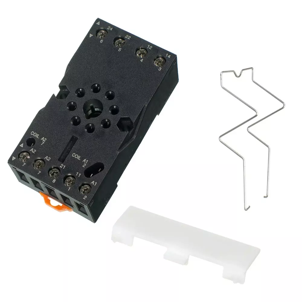 MULTICOMP PRO Relay Socket 12 Amp Current Rating 300 V Voltage 8 Pins No. of, MP005290