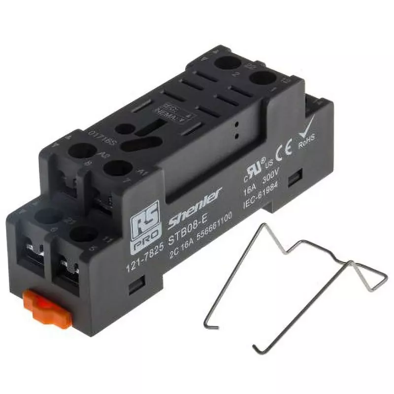 RS PRO Reed Relay Din Rail Mounting 8 Contacts, 121-7825