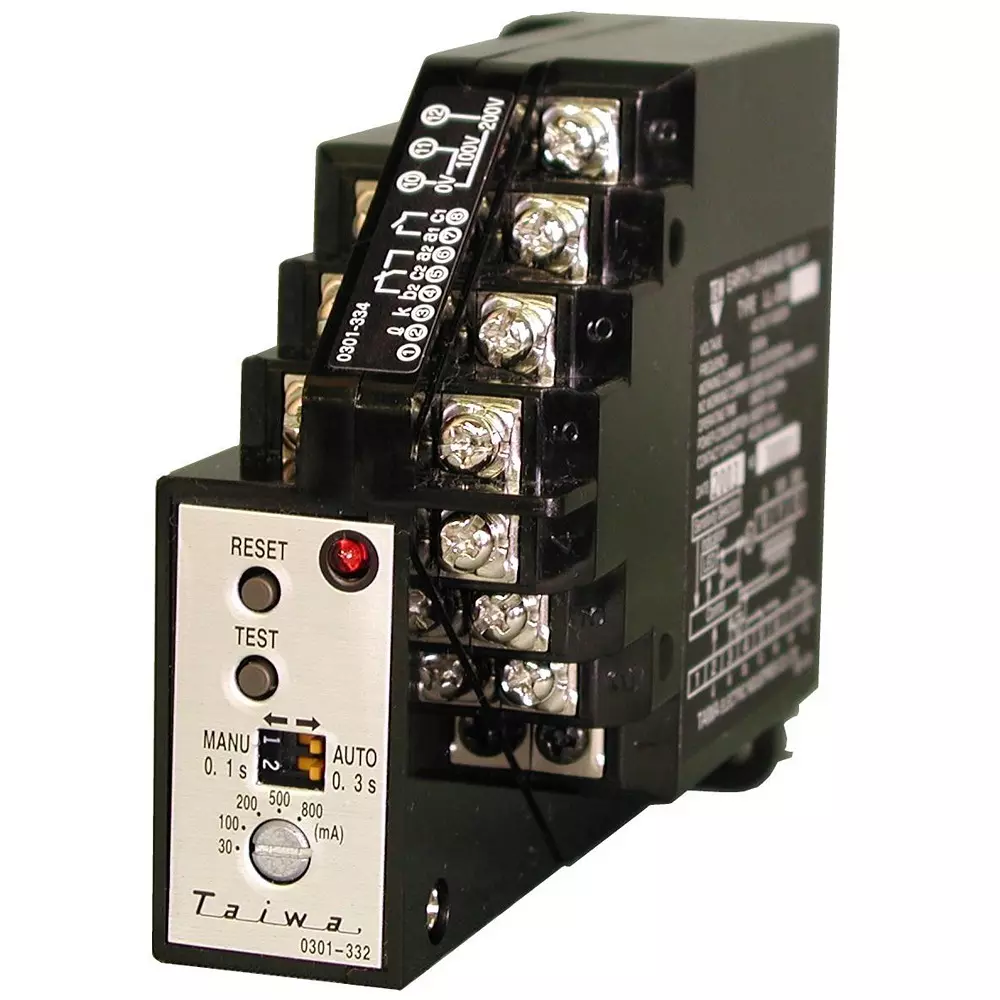 Taiwa Electric Industry Earth Leakage Ground Relay AC80 to 121, AC160 to 242 Operating Voltage Range 50/60 Hz, LL-30M
