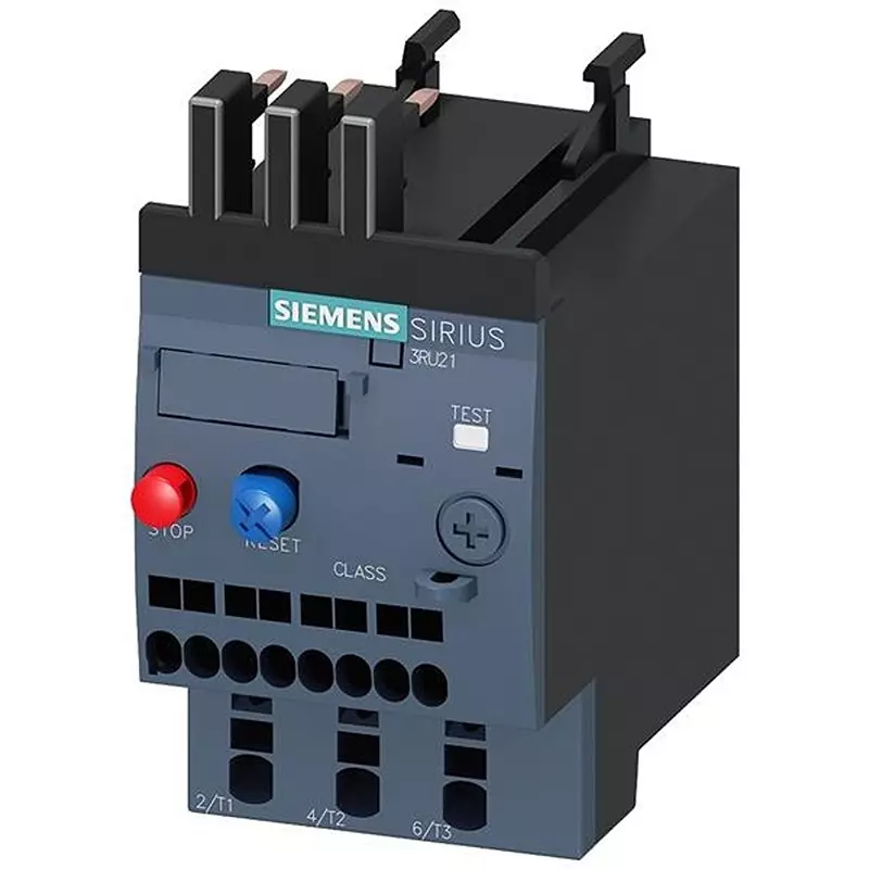 Siemens Thermal Overload Relay Panel Mount 1 NO, 1 NC 4 Amp 690 V AC, 3RU21161EC0
