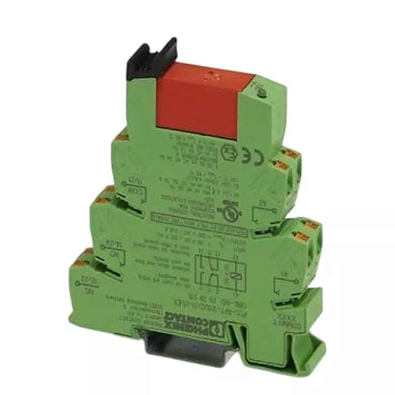 Phoenix Contact Relay Module DIN Rail Mount 2 Form C (DPDT-NO, NC) 6 Amp 250 V AC, 250 V DC, 2909515
