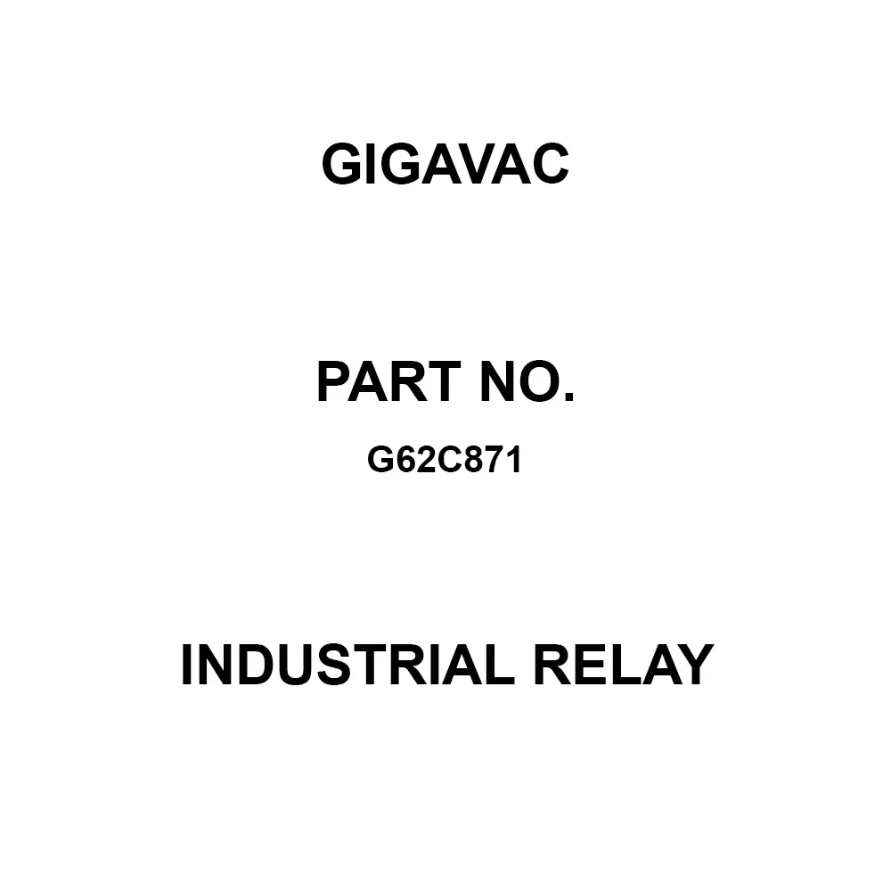 GIGAVAC High Voltage Industrial Relay Thread Mount, G62C871