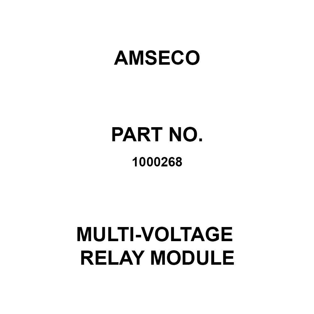 AMSECO Single Relay Multi-Voltage Relay Module Panel Mount, 1000268