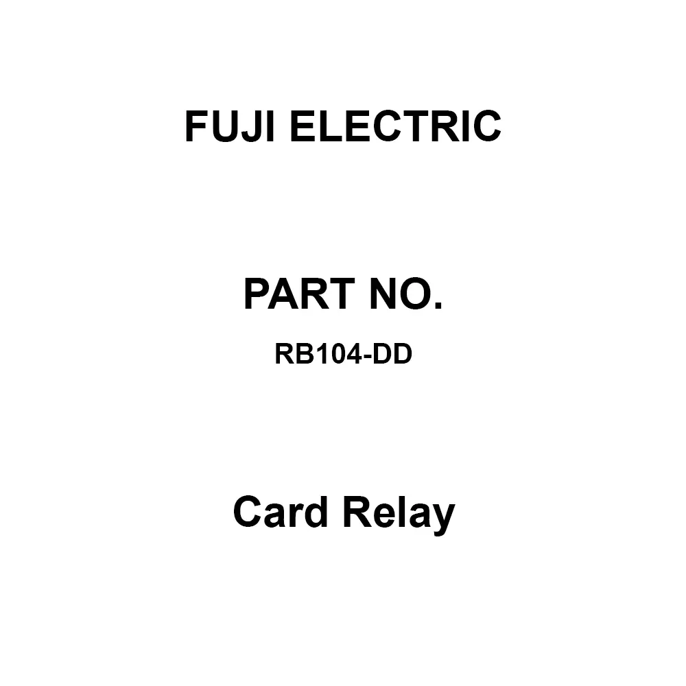 Fuji Electric Card Relay 1A Contact Configuration, RB104-DD