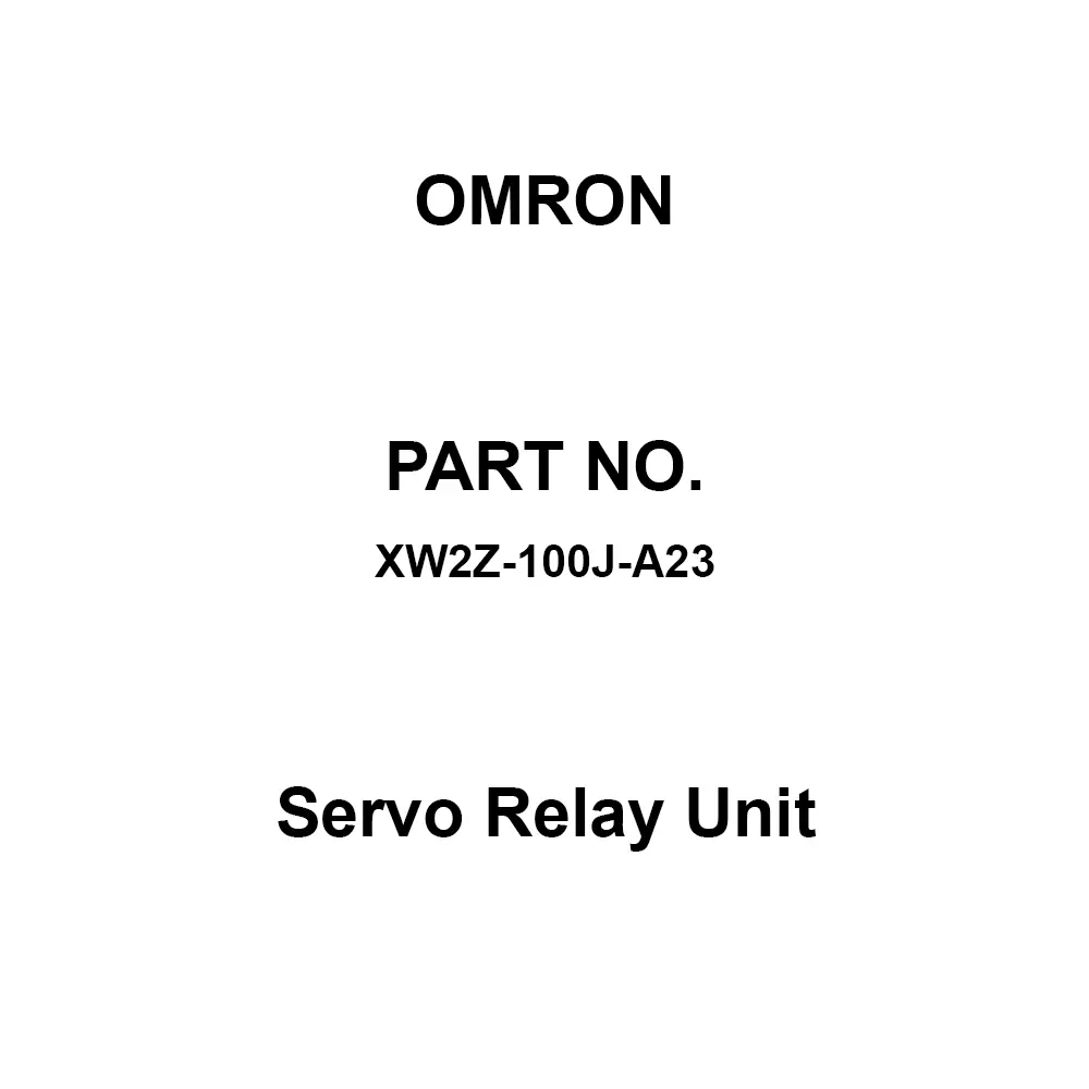 Omron Servo Relay Unit DC 24 V Rated Voltage, XW2Z-100J-A23