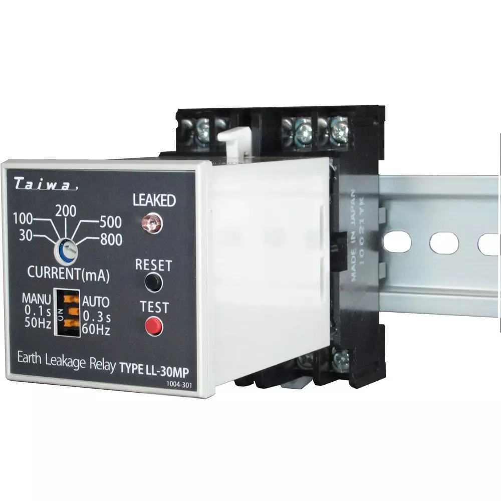 Taiwa Electric Industry Earth Leakage Ground Relay AC80 to 264 Operating Voltage Range 50/60 Hz Rated, LL-30MP