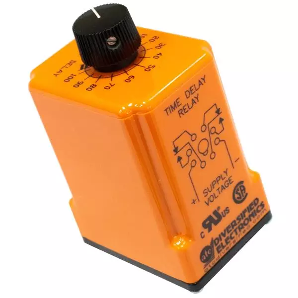 ATC Diversified Electronics Multi Function Time Delay Relay DPDT, TUC-120-AKA-060