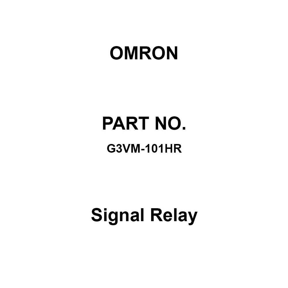 Omron Signal Relay 1A Contact Configuration, G3VM-101HR