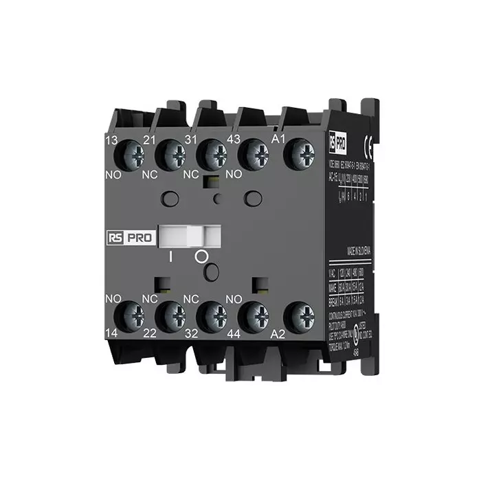 RS PRO Contactor Relay 4 Pole 24 V Coil Voltage 4 Amp 2 NO/2 NC, 2842355