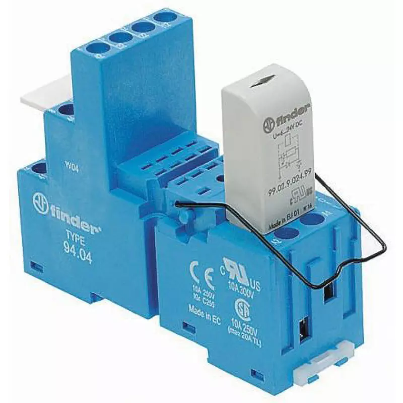 Finder Interface Relay Module AC/DC60 V Rated Coil Voltage LED Varistor Accessory Type, 99.02.0.060.98