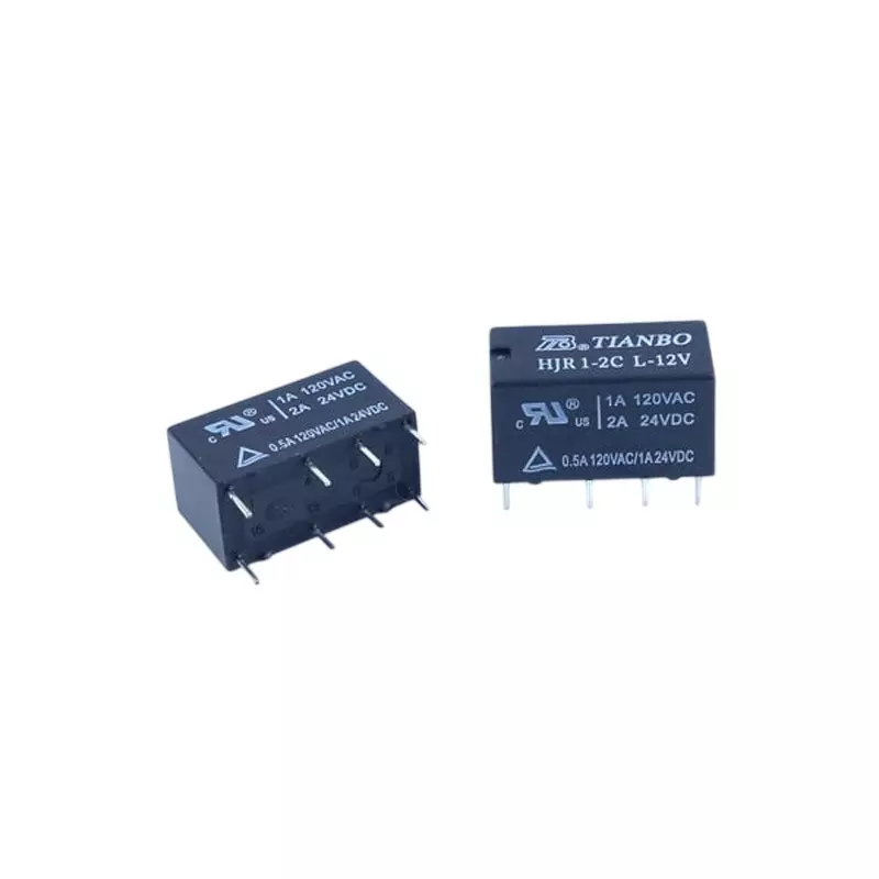 GB Small Relay 12 V Coil Voltage 1 A 120VAC, 2 A 24 V DC Contact Capacity 2 circuit C contact, GB-RLY-2C12V