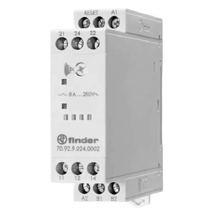 Finder Thermistor NFC Monitoring Relay Single Phase 184 to 253 V AC/DC DIN Rail, 70.92.8.230.0002