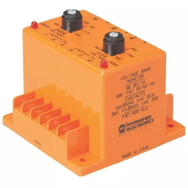 ATC Diversified Electronics 3-Phase Monitory Relay Socket Mount DPDT 10 Amp 240 V, PBC-400-ALE