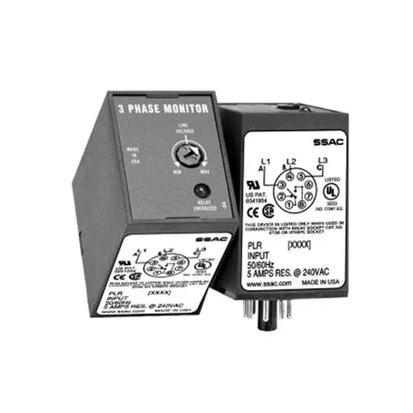 Littelfuse Voltage Monitoring Relay Socket Mount 1 Form C (SPDT-NO, NC) 5 Amp 250 V AC, PLR380A