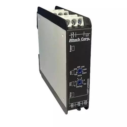 ALTECH Voltage Monitoring Relay DIN Rail Mount DPDT 5 Amp 177 V to 794 V, AMR-AP3U690V2D