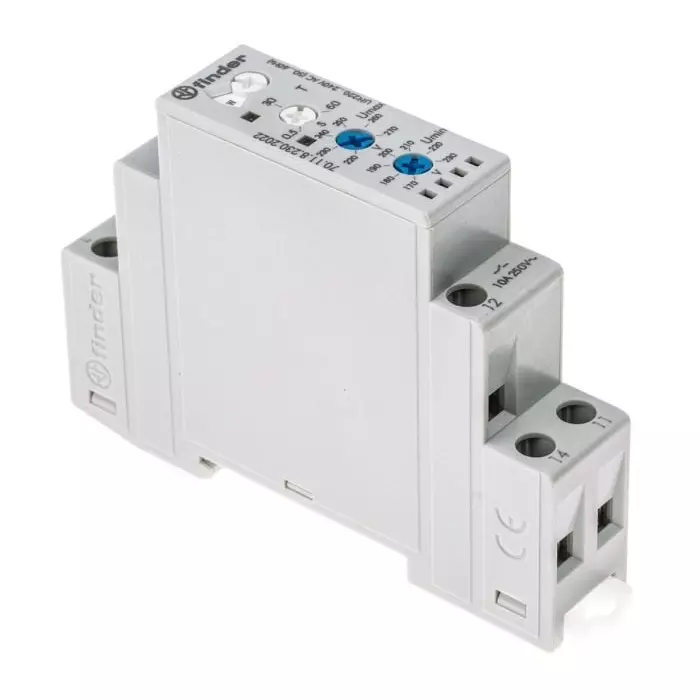 Finder Voltage Monitoring Relay 1 Phase SPDT 170 to 270 V AC, 70.11.8.230.2022