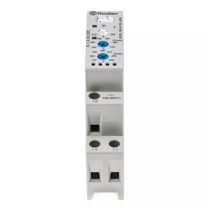Finder Voltage Monitoring Relay 1 Phase SPDT 170 to 270 V AC, 70.11.8.230.2022