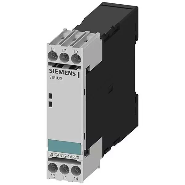 Siemens Monitoring Relay DIN Rail Mount 1 Form C (SPDT-NO, NC) 3 Amp, 3UG45121AR20