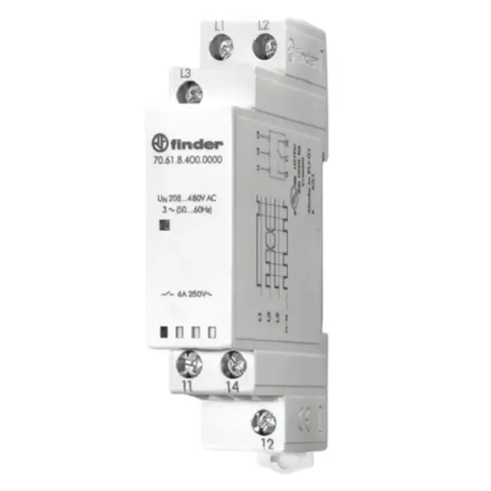 Finder Voltage NFC Monitoring Relay Three Phase SPDT DIN Rail, 70.61.8.400.P000