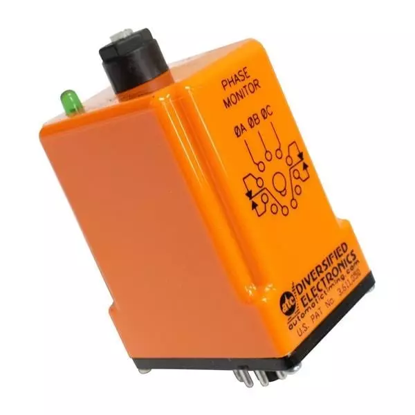 ATC Diversified Electronics 3-Phase Monitory Relay DIN Rail Mount DPDT 10 Amp 480 V, SLA-440-ALE