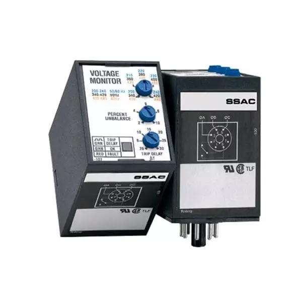 Littelfuse Voltage Monitoring Relay Socket Mount 1 Form C (SPDT-NO, NC) 10 Amp 200 V AC to 480 V AC, PLMU11